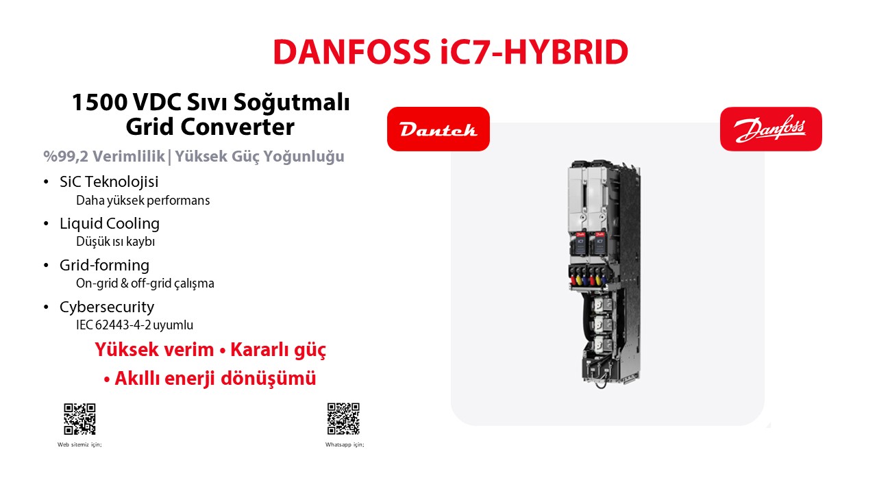 Yeni Danfoss iC7-Hybrid 1500 VDC
